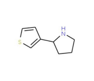 2-thien-3-ylpyrrolidine (CAS 298690-85-4) - chemical structure image
