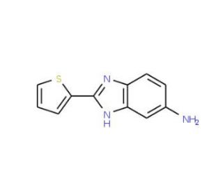 2-(thiophen-2-yl)-1H-1,3-benzodiazol-5-amine (CAS 51759-47-8) - chemical structure image