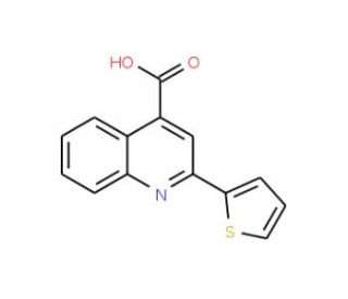 2-Thiophen-2-yl-quinoline-4-carboxylic acid (CAS 31792-47-9) - chemical structure image