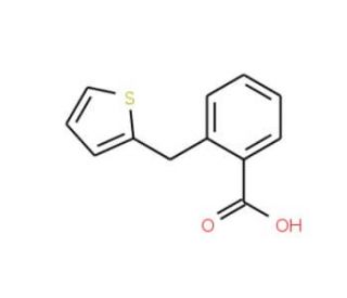 2-Thiophen-2-ylmethyl-benzoic acid (CAS 62636-87-7) - chemical structure image