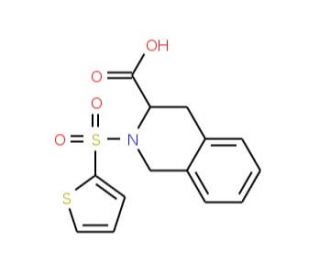 2-(Thiophene-2-sulfonyl)-1,2,3,4-tetrahydro-isoquinoline-3-carboxylic acid - chemical structure image