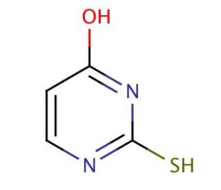 2-Thiouracil (CAS 141-90-2) - chemical structure image