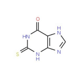 2-Thioxanthine (CAS 2487-40-3) - chemical structure image