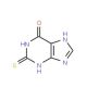 2-Thioxanthine (CAS 2487-40-3) - chemical structure image