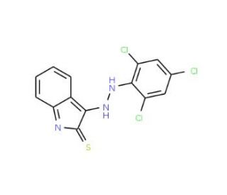 2-Thioxo-1,2-dihydro-3H-indol-3-oneN-(2,4,6-trichlorophenyl)hydrazone - chemical structure image