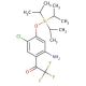 2-Trifluoroacetyl-4-chloro-5-triisopropylsilyloxyaniline (CAS 342621-21-0) - chemical structure image