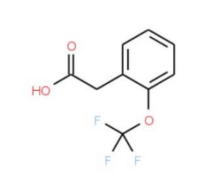 2-(Trifluoromethoxy)phenylacetic acid (CAS 220239-67-8) - chemical structure image
