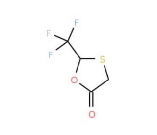 2-(trifluoromethyl)-1,3-oxathiolan-5-one - chemical structure image