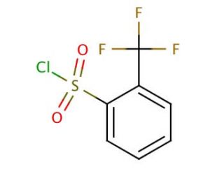 2-(Trifluoromethyl)benzenesulfonyl chloride (CAS 776-04-5) - chemical structure image