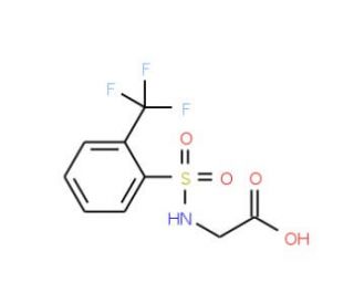 (2-Trifluoromethyl-benzenesulfonylamino)-acetic acid - chemical structure image
