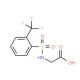 (2-Trifluoromethyl-benzenesulfonylamino)-acetic acid - chemical structure image