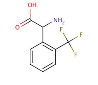 2-(Trifluoromethyl)-DL-phenylglycine (CAS 240490-00-0) - chemical structure image
