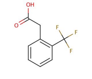 2-(Trifluoromethyl)phenylacetic acid (CAS 3038-48-0) - chemical structure image