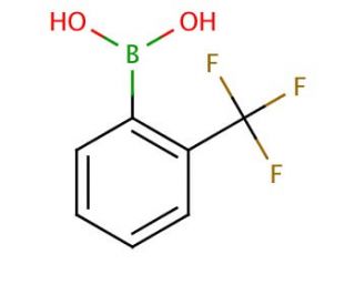 2-(Trifluoromethyl)phenylboronic acid (CAS 1423-27-4) - chemical structure image