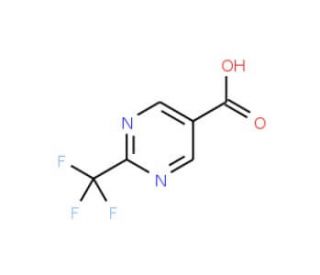 2-(Trifluoromethyl)pyrimidine-5-carboxylic acid (CAS 306960-77-0) - chemical structure image