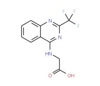 (2-Trifluoromethyl-quinazolin-4-ylamino)-acetic acid - chemical structure image