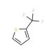 2-(Trifluoromethyl)thiophene (CAS 86093-76-7) - chemical structure image