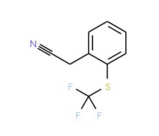 2-(Trifluoromethylthio)phenylacetonitrile (CAS 237424-20-3) - chemical structure image