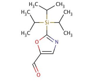 2-(Triisopropylsilyl)oxazole-5-carboxaldehyde (CAS 869542-45-0) - chemical structure image