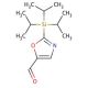 2-(Triisopropylsilyl)oxazole-5-carboxaldehyde (CAS 869542-45-0) - chemical structure image