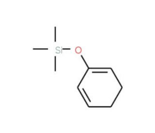 2-(Trimethylsiloxy)-1,3-cyclohexadiene (CAS 54781-19-0) - chemical structure image