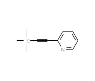 2-(Trimethylsilylethynyl)pyridine (CAS 86521-05-3) - chemical structure image