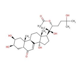 20-Hydroxyecdysone 22-acetate (CAS 22799-02-6) - chemical structure image