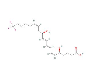 20-trifluoro Leukotriene B4 (CAS 115178-97-7) - chemical structure image