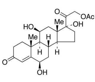 21-O-Acetyl 6&alpha;-Hydroxy Cortisol - chemical structure image