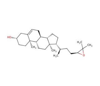 24(S),25-Epoxycholesterol (CAS 77058-74-3) - chemical structure image