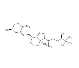 (24R)-24,25-Dihydroxyvitamin D3 (CAS 55721-11-4) - chemical structure image