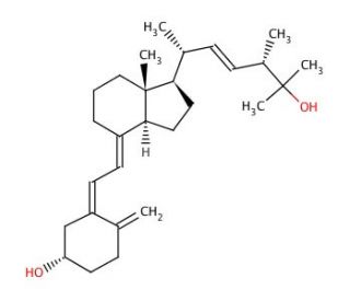 25-Hydroxyvitamin D2 (CAS 21343-40-8) - chemical structure image