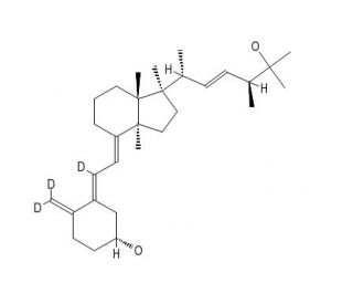 25-Hydroxyvitamin D2 (6,19,19-d<sub>3</sub>) (CAS 1217467-39-4) - chemical structure image