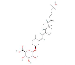 25-Hydroxyvitamin D3 3-glucuronide - chemical structure image