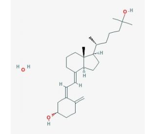25-Hydroxyvitamin D<sub>3</sub> monohydrate (CAS 63283-36-3) - chemical structure image
