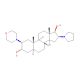 (2β,3α,5α,16β,17β)-2-(4-Morpholinyl)-16-(1-pyrrolidinyl)androstane-3,17-diol (CAS 119302-20-4) - chemical structure image
