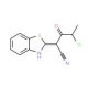 (2E)-2-(1,3-benzothiazol-2(3H)-ylidene)-4-chloro-3-oxopentanenitrile - chemical structure image