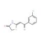 (2E)-2-[2-(3-chlorophenyl)-2-oxoethylidene]-1,3-thiazolidin-4-one - chemical structure image