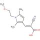 (2E)-2-cyano-3-[1-(2-methoxyethyl)-2,5-dimethyl-1H-pyrrol-3-yl]acrylic acid - chemical structure image