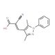(2E)-2-cyano-3-(3,5-dimethyl-1-phenyl-1H-pyrazol-4-yl)acrylic acid - chemical structure image
