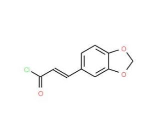 (2E)-3-(1,3-benzodioxol-5-yl)acryloyl chloride - chemical structure image