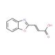 (2E)-3-(1,3-benzoxazol-2-yl)acrylic acid - chemical structure image