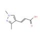 (2E)-3-(1,3-Dimethyl-1H-pyrazol-4-yl)acrylic acid - chemical structure image