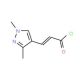 (2E)-3-(1,3-Dimethyl-1H-pyrazol-4-yl)-acryloyl chloride - chemical structure image