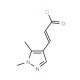 (2E)-3-(1,5-Dimethyl-1H-pyrazol-4-yl)-acryloyl chloride - chemical structure image