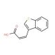 (2E)-3-(1-benzothien-3-yl)acrylic acid (CAS 5381-29-3) - chemical structure image