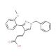 (2E)-3-[1-benzyl-3-(2-methoxyphenyl)-1H-pyrazol-4-yl]acrylic acid - chemical structure image
