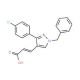 (2E)-3-[1-benzyl-3-(4-chlorophenyl)-1H-pyrazol-4-yl]acrylic acid - chemical structure image