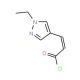 (2E)-3-(1-Ethyl-1H-pyrazol-4-yl)acryloyl chloride - chemical structure image