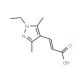 (2E)-3-(1-Ethyl-3,5-dimethyl-1H-pyrazol-4-yl)-acrylic acid - chemical structure image
